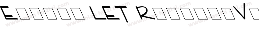 Enviro LET RegularVersion 076字体转换